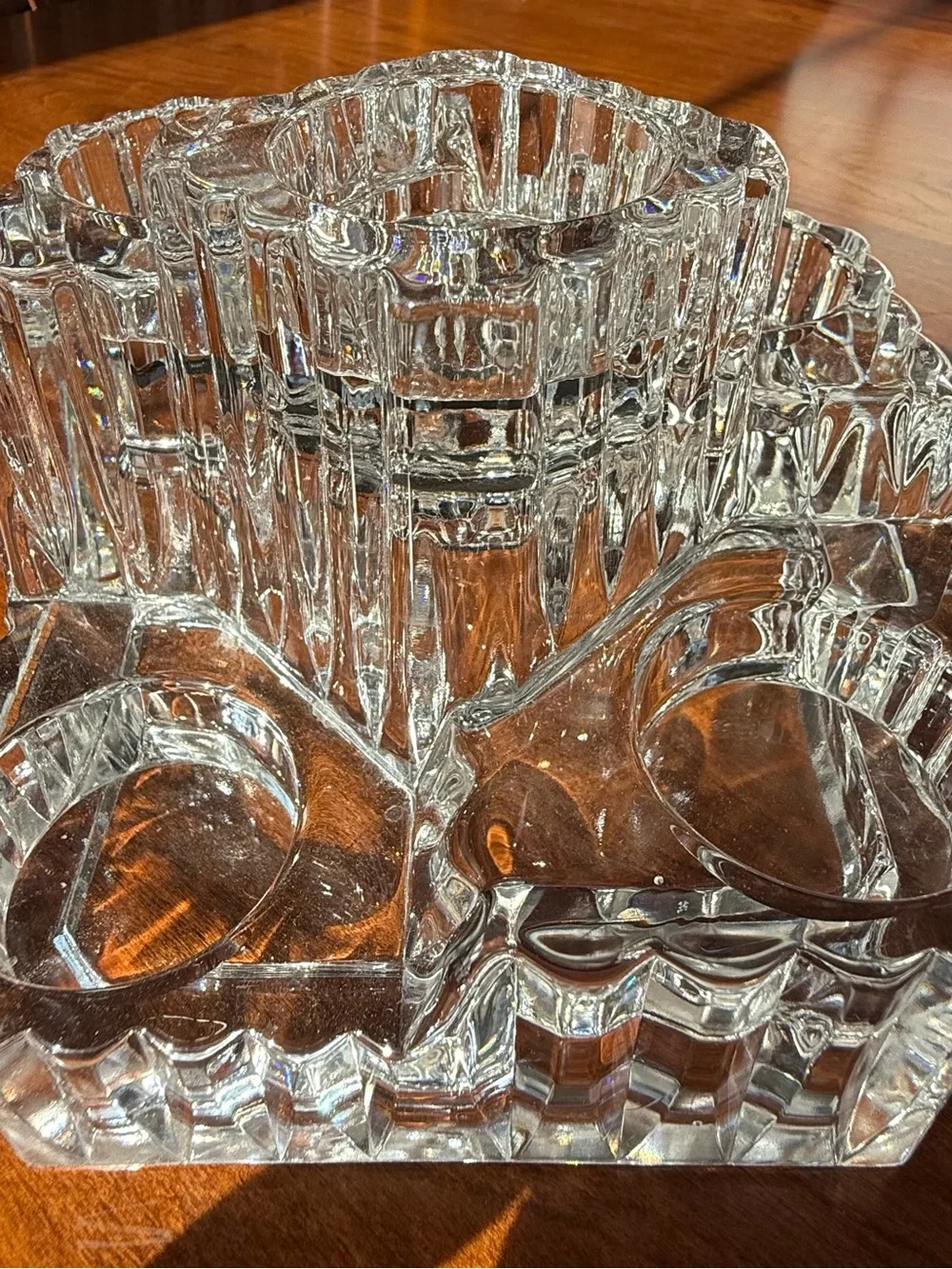 Vintage PartyLite Crystal Castle 5 Tier Tealight Candle Holder Germany